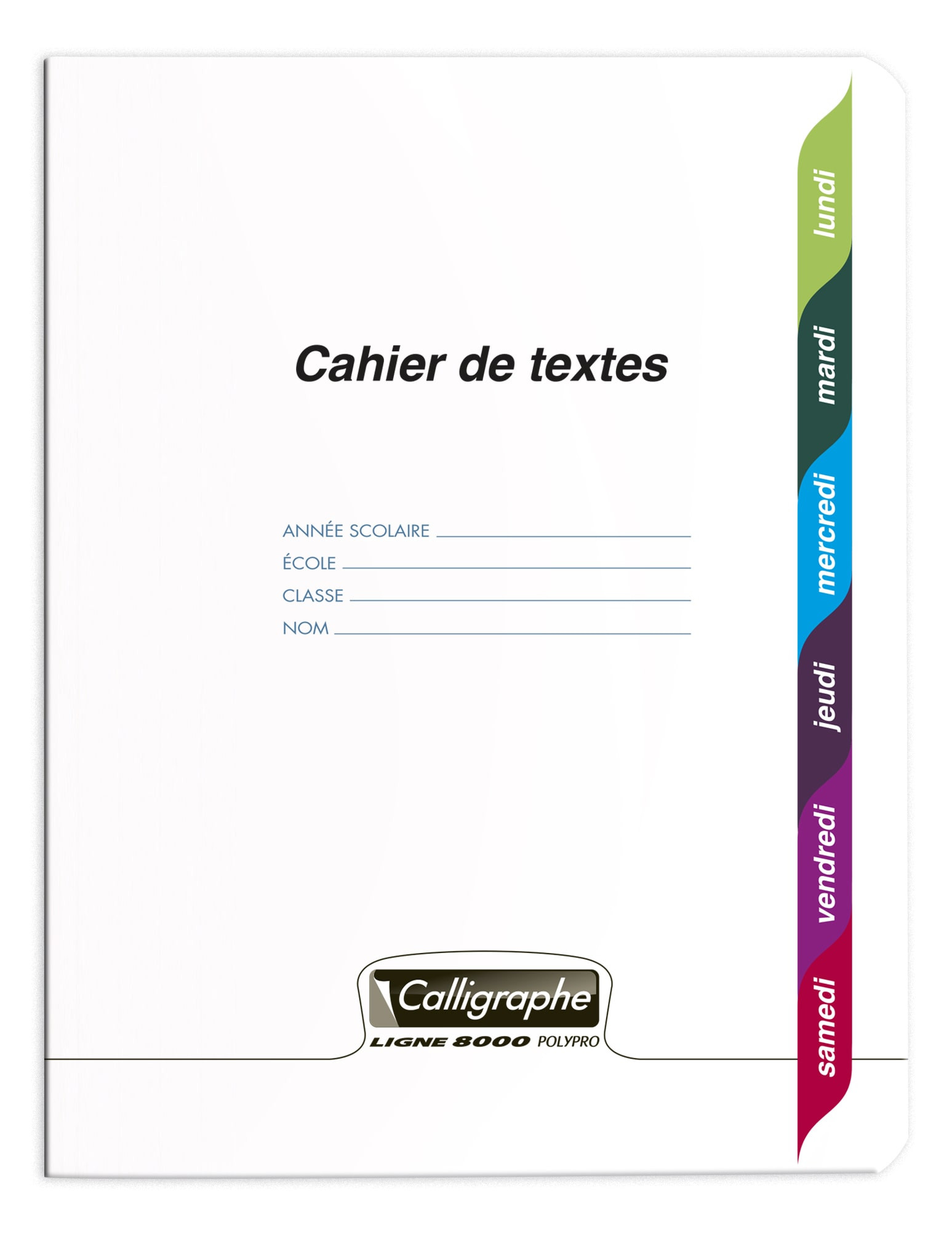 Cahier grand format Clairefontaine Cahier - 17x22(cm) - Grands carreaux - 96  pages - couverture en polypro - sans spirale - - Calligraphe