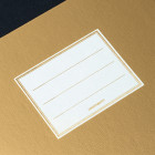 CARNET MEDIUM (A5) LIGNÉ, GOLD