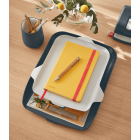 Corbeille courrier+organiseur Cosy jaune