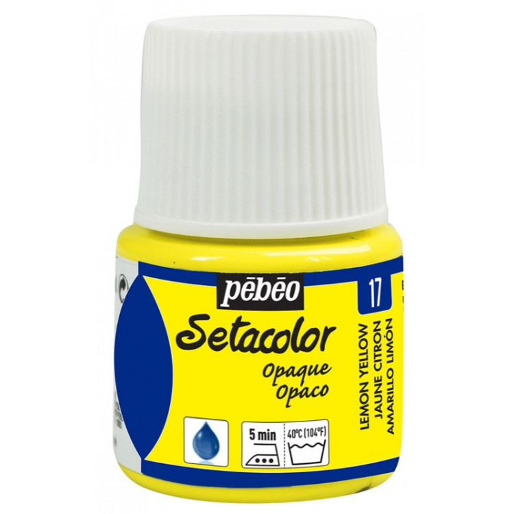 PEINTURE SETACOLOR OP 45ML JAUNE CITRON