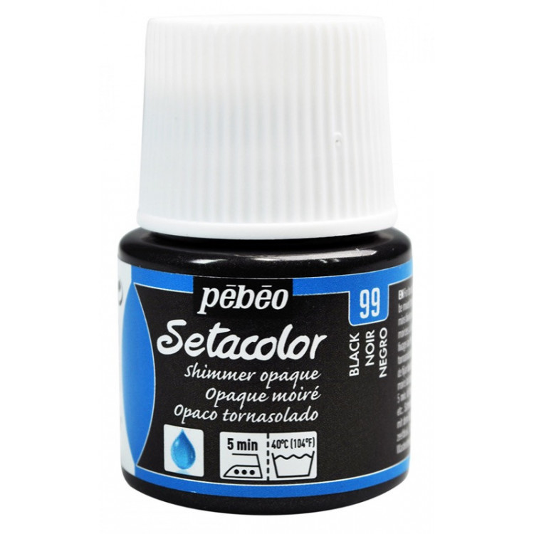 PEINTURE SETACOLOR OP 45ML NOIR