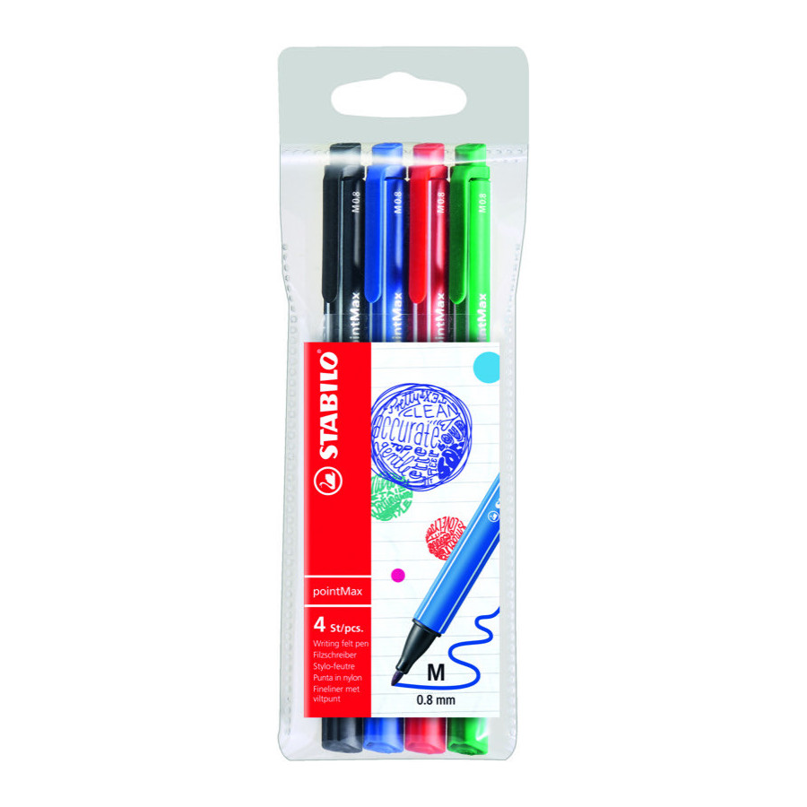 Stylos à billes bleu noir et rouge, fourniture de bureau, stylos.