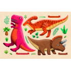 BOITE JEU MAGNETS FUN DINOS 52U 210X55X310 MM