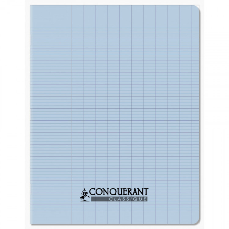 CAHIER POLYPRO 17*22 96P SEYES BLEU PAST