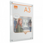 Porte-affiche A3 mural acrylique transparent amovible