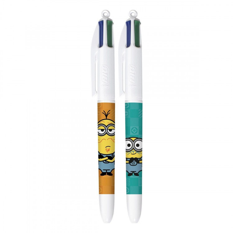 STYLOS 4C MINIONS BLISTER X2