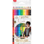 CRAYONS COULEUR HARRY POTTER X12