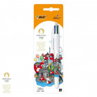 Blister STYLO BIC 4 COULEURS - JO PARIS 2024