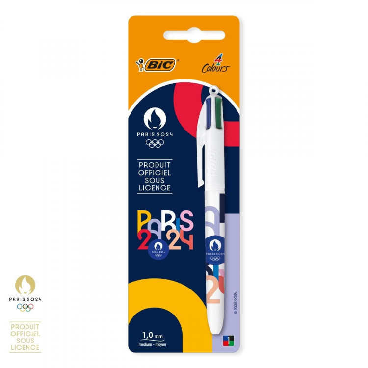 Blister STYLO BIC 4 COULEURS - JO PARIS 2024