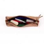 TROUSSE CUIR RONDE 5X22CM CUIVRE