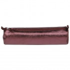 TROUSSE CUIR RONDE 5X22CM CERISE