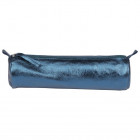 TROUSSE CUIR RONDE 5X22CM INDIGO