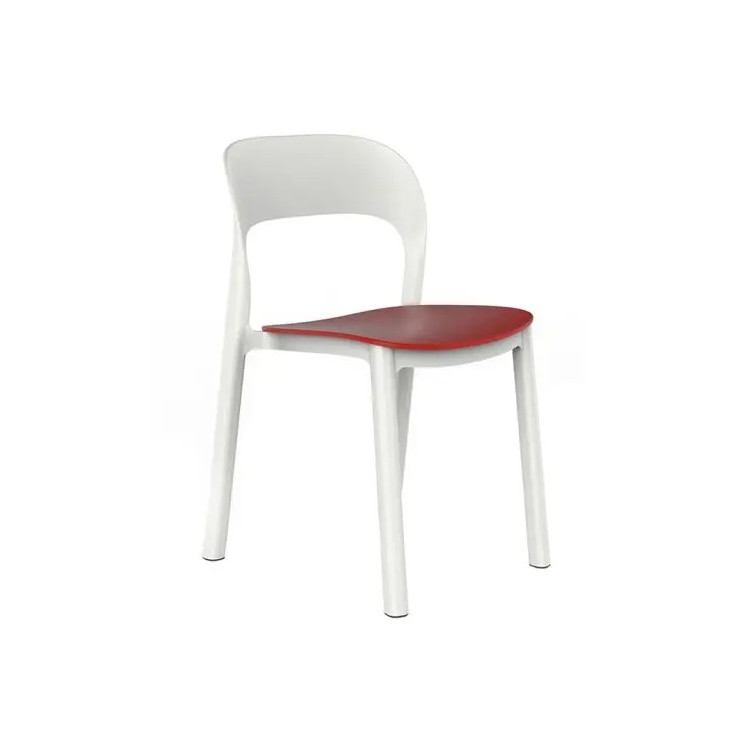 CHAISE ONA BLANC/ROUGE