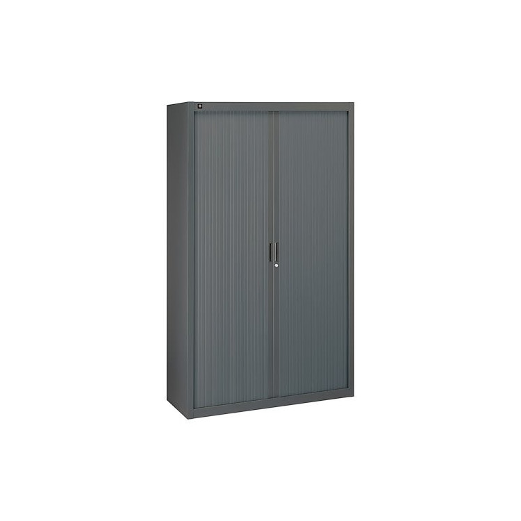 ARMOIRE HAUTE RIDEAUX COULISSANT - Anthracite (198x120cm)