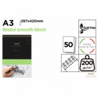 Bloc DESSIN PAPIER BRISTOL 200g A3 50F