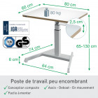 RETOUR BUREAU SQUARE 80 X 60 X75