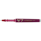 STYLO ROLLER ENCRE LIQUIDE - HI-TECPOINT V7 - 0,7mm - EPAISSEUR DE TRAIT - ROUGE