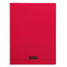 Cahier polypro Calligraphe grand format 24x32 48p grands carreaux (séyès) -  rouge